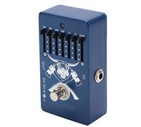 Nikou Guitar EQ 6 Band Equalizer, DC9V 30mA, Aluminum Alloy Musical Instrument Accories, Compatible with Guitar Parts, Compact Design