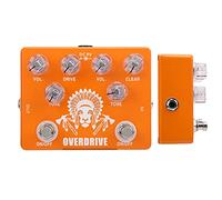 Nikou Guitar Pedal Dual Overspeed Distortion Effect, True Bypass Design, Musical Instrument Accories, Compact CP70 Model, Ideal for Electric Guitars