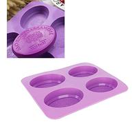 Nikou Handmade Soap Molds, 4-Piece Silicone Handmade Soap Mold, Cake Tool, Scented Candle Mold DIY Handmade Soap Making Supplies