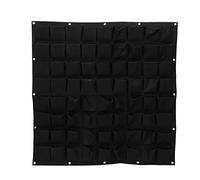 Nikou Hanging Planter Bags, 72 Pockets Wall Vertical Flower Hanging Felt Planter Bags, Greening Flower Container Storage Bags Planting Bag for Garden Indoor Outdoor (Black)
