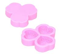 Nikou Heart-Shaped Silicone Molded Soap, 3pcs Heart-Shaped Pink Rose Liquid Silicone Mold, Soap Mold, Mousse Fondant Cake Decoration Silicone Tool for DIY Chocolate, Pudding, Cake