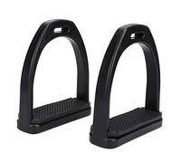 Nikou Horse Stirrupsplastics Stirrupshorse Tool Accessories, 2 Pcs High Strength Plastics Stirrups With Black Non-Slip Rubber Pad Accessories, Big