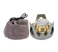 Nikou Mini Alcohol Stove, Alcohol Burner for Backpacking, Outdoor Portable Ultralight Mini Cooking Alcohol Burners Alcohol Fuel Stove Barbecue Camping Burners(Gray)