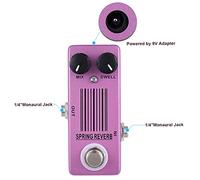 Nikou MP-51 Spring Reverb Mini Guitar Effect Pedal, True Bypass, Portable Reverb Pedal for Electric Guitar, Compact Size, Metal Housing, Lightweight