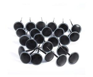 Nikou Mushroom, 24Pcs Auto Tubeless Patch Gum Tyre Puncture Repair Wired 6mm Mushroom Patch for Car Motorcycle Electric Vehicle Tire Repair Tool
