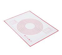 Nikou Non-Slip Silicone Dough Pad, Non-Stick Kneading Mat with Scales, Kitchen Baking Accory, 60 x 80 x 0.4 cm, Red, Baking Mat, Pastry Mat, Dough Mat