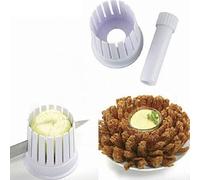 Nikou Onion Blooming Maker Potato Tomato Apple Orange Blossom Maker Fruit Vegetable Cutter Tool, Multifunctional Slicer Household Kitchen Manual Julienne Grater Cutter