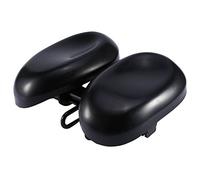 Nikou Oversized Bike Seat Bicycle Saddle, Noseless Shock Absorption Bicycle Seats Saddle, Ergonomic Extra Wide Large Mountain Bike Saddle Cover Cushion Seat Pad Replacement