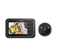 Nikou Peephole Camera, 2.4in TFT LCD Screen Digital Door Viewer with Doorbell 4 Ringtones 0.3MP 105° Wide Angle Camera Photo Capture IR Night Vision for Home Office Apartment Hotel