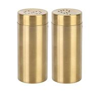 Nikou Pepper Shaker- 2Pcs Stainless Steel Pepper Set Salt and Pepper Shakers Set Seasoning Jar Bottle for Salt Sugar Household Kitchen
