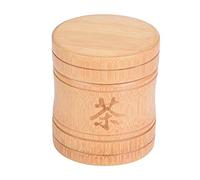 Nikou Portable Natural Bamboo Tea Jar Holder Container Box for Protect Tea, Nuts, Spices