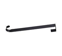 Nikou Retractable Door Wreath Hook, Adjustable No Punch Wreath Hanger for Christmas Ornaments, Black, Suitable for Various Door Types