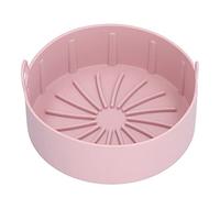 Nikou Reusable Silicone Pot Replacement, Kitchen Electric Fryer Basket Tray, Baking Accory, 20℃-220℃, 16cm, Pink, Silicone Fryer Pot, Kitchen Utensils