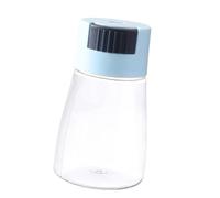 Nikou Salt Shaker Pr Type Multifunctional Plastic Quantitative Spice Dispenser Seasoning Bottle, Blue, 200ml Capacity, Kitchen Supplies