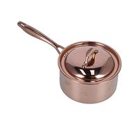 Nikou Sauce Pan 304 Stainl Steel, Anti-Slip Multipurpose Thicken Milk Pot with Lid for Kitchen, Rose Gold, Non-Stick Saucepan, Baby Food Cooking Pan, 1.5 L