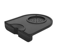 Nikou Silicone Coffee Tamper Holder, Antiskid Coffee Tamper Mat, Small Size Coffee Holder Pad for Coffee Making, Kitchen Tool, Black