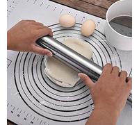 Nikou Silicone Nonstick Baking Mat, Household Kitchen Rolling Dough Pad for Cakes and Pastry, Black, Cooking Tools, Heat Resistant, Easy to Clean, 40 x 30 cm