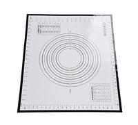 Nikou Silicone Pastry Mat, Non-Slip Baking Mat for Fondant, Dough, Pie C, Pizza, Cookies, Black, 60 x 40 cm, Kitchen Supplies