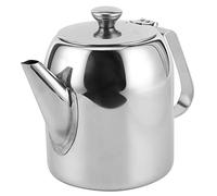Nikou Stainl Steel Coffee Pot, 32 Oz Cold Water Teapot with Short Spout, Ideal for Hotel and Restaurant Use, 850ml Round Kettle