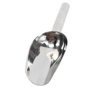 Nikou Stainl Steel Ice Scoop, Thickened Multifunctional Food Scoop for Flour, Grain, Teas, Kitchen Tool Without Holes, 8.5 in, Heavy-Duty Metal Utility Scoop