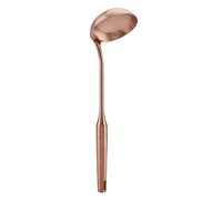 Nikou Stainl Steel Ladle Spoon, Big Soup Ladle 02#, Kitchen Spatula Turner Cooking Tool, Rose Gold Finish, Ideal for Serving Soups and Stews