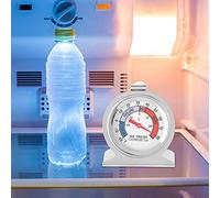 Nikou Stainl Steel Large Dial zer Refrigerator Thermometer, Temperature Gauge Tool for zer and Fridge, Accurate Readings, Easy-to-Read Dial, 10 cm