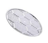 Nikou Stainl Steel Steam Rack, Multipurpose High Temperature Resistance Round Steaming Tray for Stock Pot, Prure Canner, Baking and Cooking, 25 cm