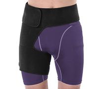 Nikou Thigh Groin Support Bandage Hip Support, Adjustable Compression Wrap For Hip, Breathable Unisex Thigh Brace Muscle Strain Prevention For Sciatica Pain Relief