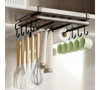 Nikou Under Cabinet Cutting Board Rack, Hanging Chopping Board Rack Multi Use Kitchen Organizer for Cutting Boards Pot Lids Layered Space Saving Under Cabinet Holder
