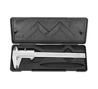 Nikou Vernier Caliper, 0mm-150mm Carbon Steel Micrometer Measuring Tool, Vernier Gauge Width Gauge Caliper Precision Measuring Ruler Micrometer Durable Tool in Protective Box