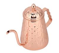 Nikou Wave Point Stainl Steel Coffee Drip Pot, Long Mouth Pouring Kettle, Hand Punch Design, 600 ml Capacity, Ideal for Coffee Brewing and Pour Over