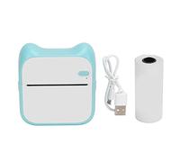 Nikou Wireless Bluetooth Printer Mini Thermal Printer, 203DPI Pocket Wrong Question USB Charging Portable Picture Mini Thermal Printer (Blue)