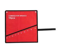 Nikou Wrench Roll, Multi Pocket Roll Up Tools Storage Bag Canvas Organizer, Wrench Tool Holder Screw Driver Mat Spanner Organiser Bags for Spanners (10 Pockets)