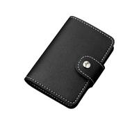 Nikovoke Leather Card Holder with RFID Blocking, 7.5cm Compact Wallet with Plastic Insert Sleeves for Credit Debit ID and Business Cards