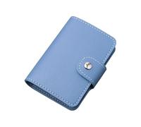Nikovoke Leather Card Holder with RFID Blocking, 7.5cm Compact Wallet with Plastic Insert Sleeves for Credit Debit ID and Business Cards