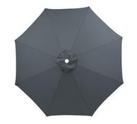 NIKSHI 300CM Umbrella Replacement Parasol Canopy, UV50+, Waterproof, 6/8 Ribs Sun Umbrella Replacement Cloth Garden Canopy Cover Replacement Cover,Grey-8 Streben