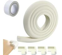 Niksultant 6 PCS Corner Protectors Foam Corner Protectors Edge Protector 2m Foam Safety Strip and 4 Corner Cushion Protector Set with a tape Furniture and Tables Child Baby Proof Bumpers?White?