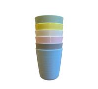 NIKTI Kids Plates-Dinnerware- Multi Colorful Reusable- for Kids, Home, Kitchen- Unbreakable Lightweight Drinking Beakers, Dishwasher and Microwave Safe Plastic Plates-Set of 6