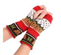 Niktule Fingerless Gloves for Girls - Fingerless Gloves, Fingerless Warm Gloves with Thumb Cozy Half Fingerless Vintage Gloves Knit Mittens for Women