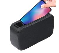 Niktule Front Door Side Storage Pocket - Door Pocket Leg Cushion for Car - Space-Saving Organizer Adhesive Tray for Keys Business Cards Smartphone Phone Charger