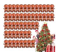Niktule Gingerbread Balloons - 50 Holiday Gingerbread House Balloon With Pink Cheek - Seasonal Decor For, Family Gatherings