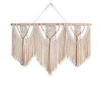 Niktule Macrame Wall Hanging, Tassel Tapestry Large Hand-woven Wall Hanging,Bohemian Decor Wall Hanging Decoration for Bedroom and Living Room Decoration capable