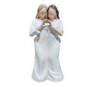 Niktule Mom and Daughter Statue, Mother Daughter Hugging Figurines Tabletop Decor, Expresses Loving Relationships Between Mother and Daughter