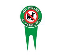 Niktule No Dog Pee Sign | Yard Sign with Metal H-Stakes, Stop Dogs from Peeing Your Lawn,Clean Up After Your Dog Signs, Quick & Easy to Mount Weather Resistant Long Lasting