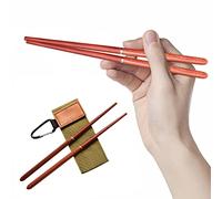 Niktule Rosewood Folding Wood Chopsticks - Portable Travel Chopsticks | Foldable Wood Chopsticks, Portable Outdoor Utensils, Reusable Travel Chopsticks, Chopsticks