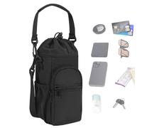 Niktule Water Bottle Holder Bag | Water Bottle Storage Pouch with Pockets - Waterproof Adjustable Strap Organizer Pouch, Lightweight Outdoor Gear for Daily Commuting Gym Workouts Fishing Camping