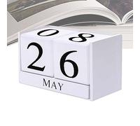 Niktule Wooden Countdown | Wedding Countdown Block Calendar | Desktop Wood Pieces Perpetual Calendar Desk Ornament for Window Sills, Coffee Tables