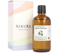 Nikura Apple & Cinnamon Fine Fragrance Oil - 100ml | Perfect for Soap Making, Candle Making, Wax Melts, Diffuser, Burner | Great for use in Bath Bombs, Perfume Oil, Perfume Scents | Vegan & UK Made
