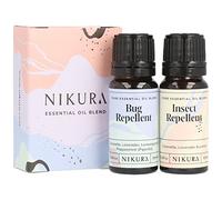 Nikura Bug Repellent & Insect Repellent (2 x 10ml) Essential Oil Blends Combo Set | for Aromatherapy, Soap and Candle Making, Diffusing, Vegan, 100% Pure and Natural