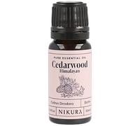 Nikura Cedarwood (Himalayan) Essential Oil - 10ml | 100% Pure Natural Oils | Perfect for Aromatherapy, Diffusers, Humidifier, Bath | Great for Repelling Moths, Insects, Focus | Vegan & UK Made